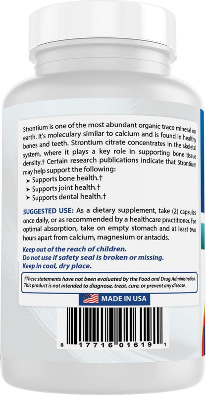 Best Naturals Strontium Knochenaufbau-Formel 680 mg/Portion 90 Kapseln