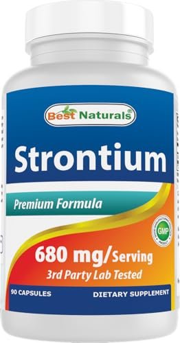 Best Naturals Strontium Knochenaufbau-Formel 680 mg/Portion 90 Kapseln