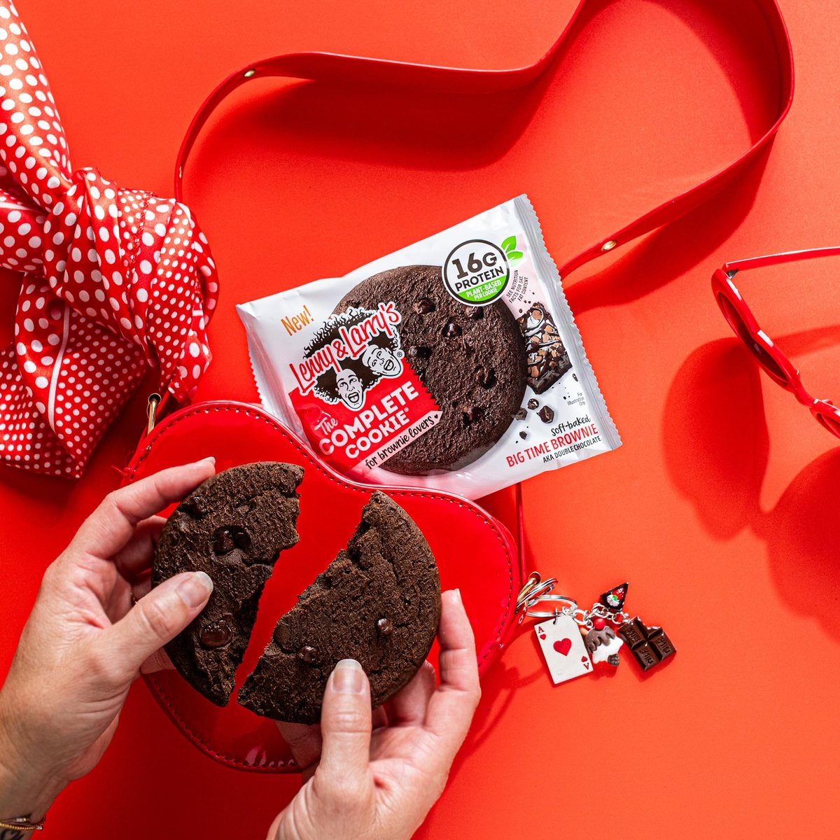 Lenny & Larry's Protein Cookie, Big Time Brownie, Chewy Soft Baked, 8g pflanzliches Protein, vegan, non-GMO, ballaststoffreich, 2 Unzen (Packung mit 12)