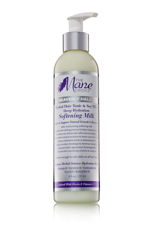 The Mane Choice Heavenly Halo Herbal Hair Tonic & Soy Milk Deep Hydration Softening Milk, 237 ml