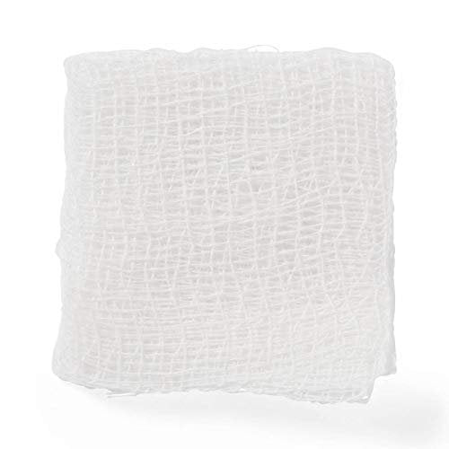 Medline sterile Mullkompresse 8-lagig, 2x2 Zoll, 100 Stück – weiche Baumwoll-Wundauflage