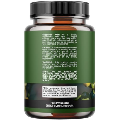 Reiner grüner Kaffee-Extrakt – Hochdosiertes grünes Kaffee-Extrakt mit 50 % Chlorogensäure für Antioxidantien, Herzgesundheit und mentale Klarheit – Natürliches Energie-Supplement für Erwachsene – 60 Kapseln