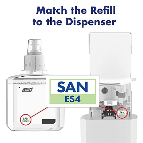 PURELL ES4 Handdesinfektionsspender, manuell, Weiß, kompatibel mit 1200 ml PURELL ES4 Nachfüllpackungen (1 Stück)