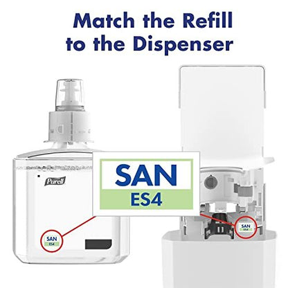 PURELL ES4 Handdesinfektionsspender, manuell, Weiß, kompatibel mit 1200 ml PURELL ES4 Nachfüllpackungen (1 Stück)