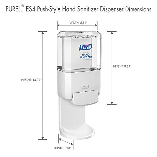 PURELL ES4 Handdesinfektionsspender, manuell, Weiß, kompatibel mit 1200 ml PURELL ES4 Nachfüllpackungen (1 Stück)