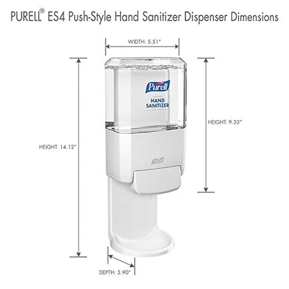 PURELL ES4 Handdesinfektionsspender, manuell, Weiß, kompatibel mit 1200 ml PURELL ES4 Nachfüllpackungen (1 Stück)