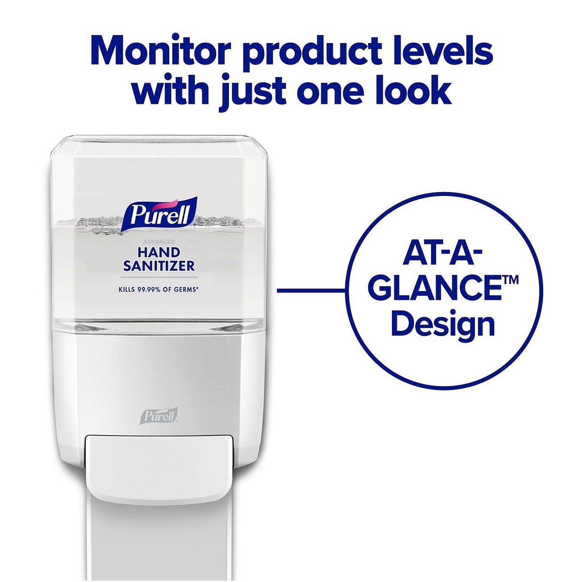 PURELL ES4 Handdesinfektionsspender, manuell, Weiß, kompatibel mit 1200 ml PURELL ES4 Nachfüllpackungen (1 Stück)