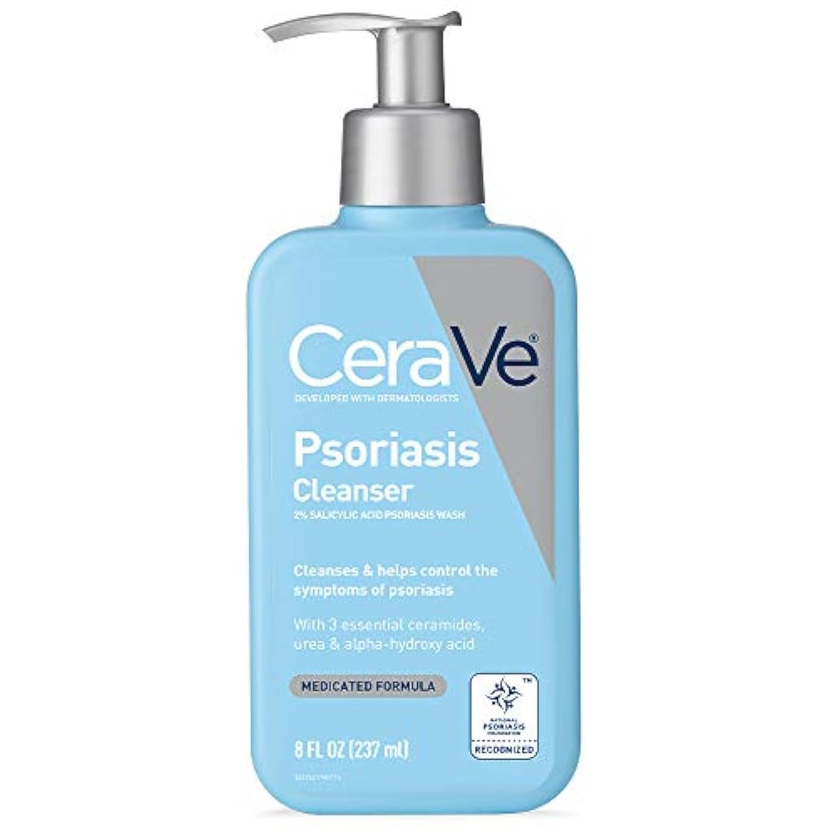 CeraVe Reinigungsmittel gegen Psoriasis mit Salicylsäure und Milchsäure – 237 ml