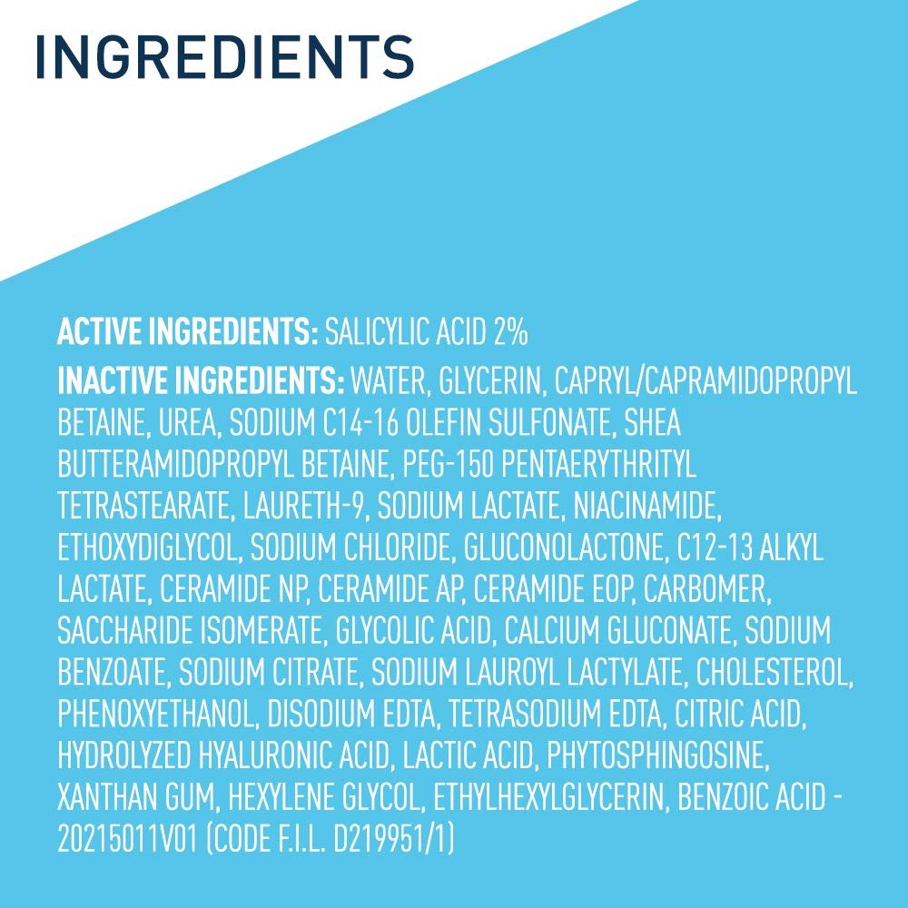 CeraVe Reinigungsmittel gegen Psoriasis mit Salicylsäure und Milchsäure – 237 ml