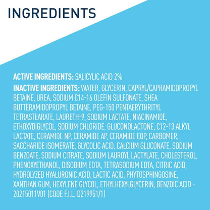 CeraVe Reinigungsmittel gegen Psoriasis mit Salicylsäure und Milchsäure – 237 ml