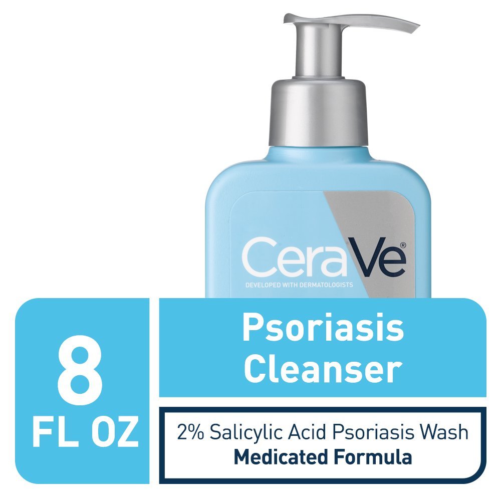 CeraVe Reinigungsmittel gegen Psoriasis mit Salicylsäure und Milchsäure – 237 ml