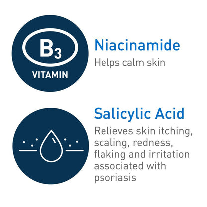 CeraVe Reinigungsmittel gegen Psoriasis mit Salicylsäure und Milchsäure – 237 ml