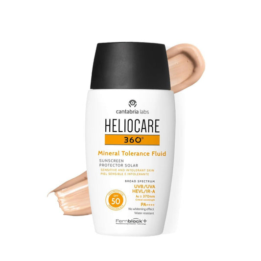 Heliocare 360 Mineral Tolerance Fluid SPF 50 | 50ml – Mineralischer Sonnenschutz für empfindliche Haut