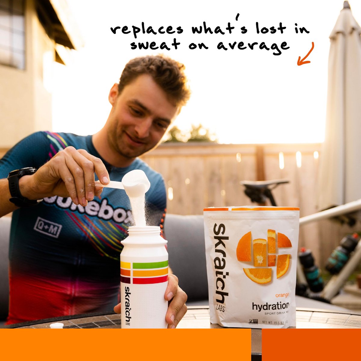Skratch Labs Hydration Sports Drink Mix – Echter Frucht-Elektrolytpulver für schnelle Hydration & Ausdauer | Orange | 20 Portionen | Vegan, Nicht-GVO, Saubere Inhaltsstoffe