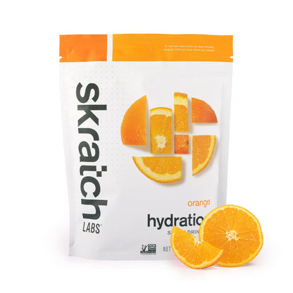 Skratch Labs Hydration Sports Drink Mix – Echter Frucht-Elektrolytpulver für schnelle Hydration & Ausdauer | Orange | 20 Portionen | Vegan, Nicht-GVO, Saubere Inhaltsstoffe