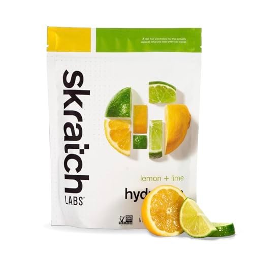 Skratch Labs Hydration Sports Drink Mix – Lemon & Lime – 20 Portionen – Veganes Elektrolyt-Pulver für schnelle Hydration & Ausdauer