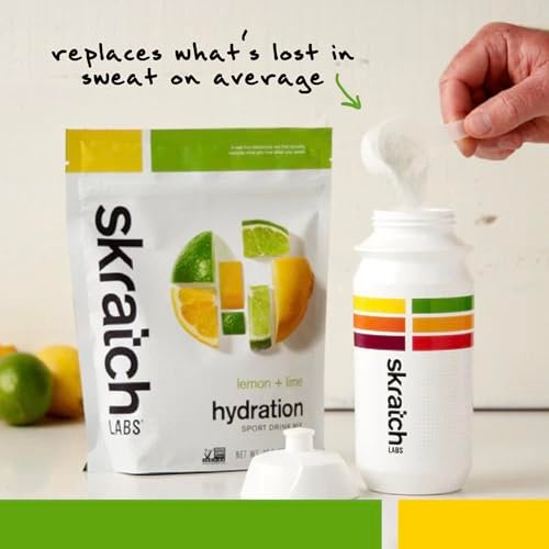 Skratch Labs Hydration Sports Drink Mix – Lemon & Lime – 20 Portionen – Veganes Elektrolyt-Pulver für schnelle Hydration & Ausdauer