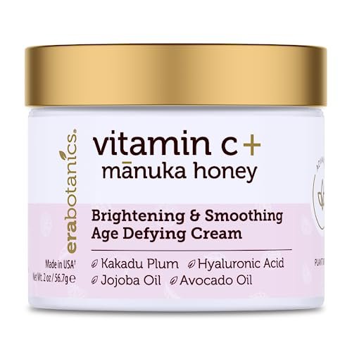 Era Organics Advanced Vitamin C Gesichtscreme - Feuchtigkeitsspendend und Nährend mit Jojobaöl und Kakadu Pflaume gegen feine Linien und Falten