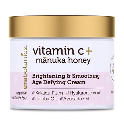 Era Organics Advanced Vitamin C Gesichtscreme - Feuchtigkeitsspendend und Nährend mit Jojobaöl und Kakadu Pflaume gegen feine Linien und Falten