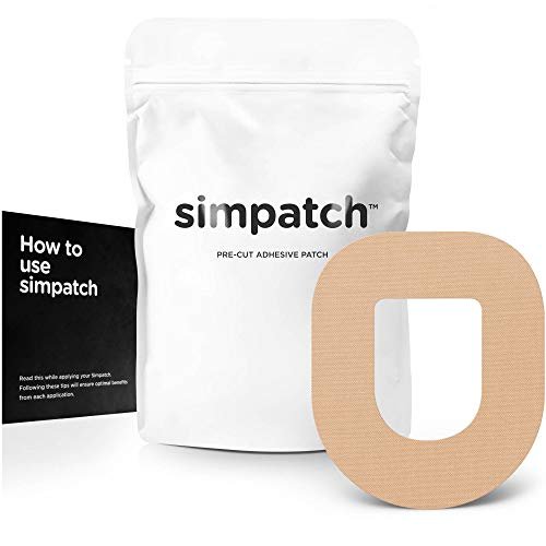 SIMPATCH – OmniPod Klebepflaster (25er-Pack) – Wasserfeste CGM-Klebepflaster – Verschiedene Farboptionen (Beige)