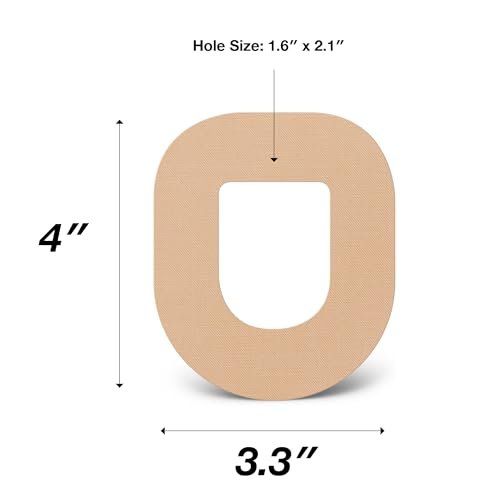 SIMPATCH – OmniPod Klebepflaster (25er-Pack) – Wasserfeste CGM-Klebepflaster – Verschiedene Farboptionen (Beige)