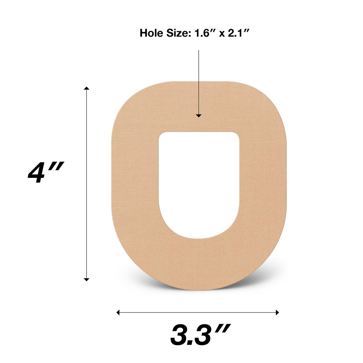 SIMPATCH – OmniPod Klebepflaster (25er-Pack) – Wasserfeste CGM-Klebepflaster – Verschiedene Farboptionen (Beige)