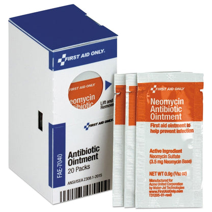 First Aid Only FAE-7040 SmartCompliance Nachfüllpackung Antibiotische Salbe, 20 Beutel