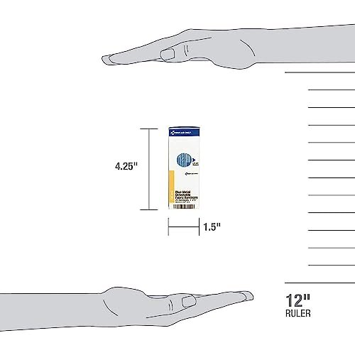 First Aid Only FAE-3010 SmartCompliance Nachfüllpflaster – blaue metallisch detektierbare Pflaster, 1 x 3 Zoll, 25 Stück