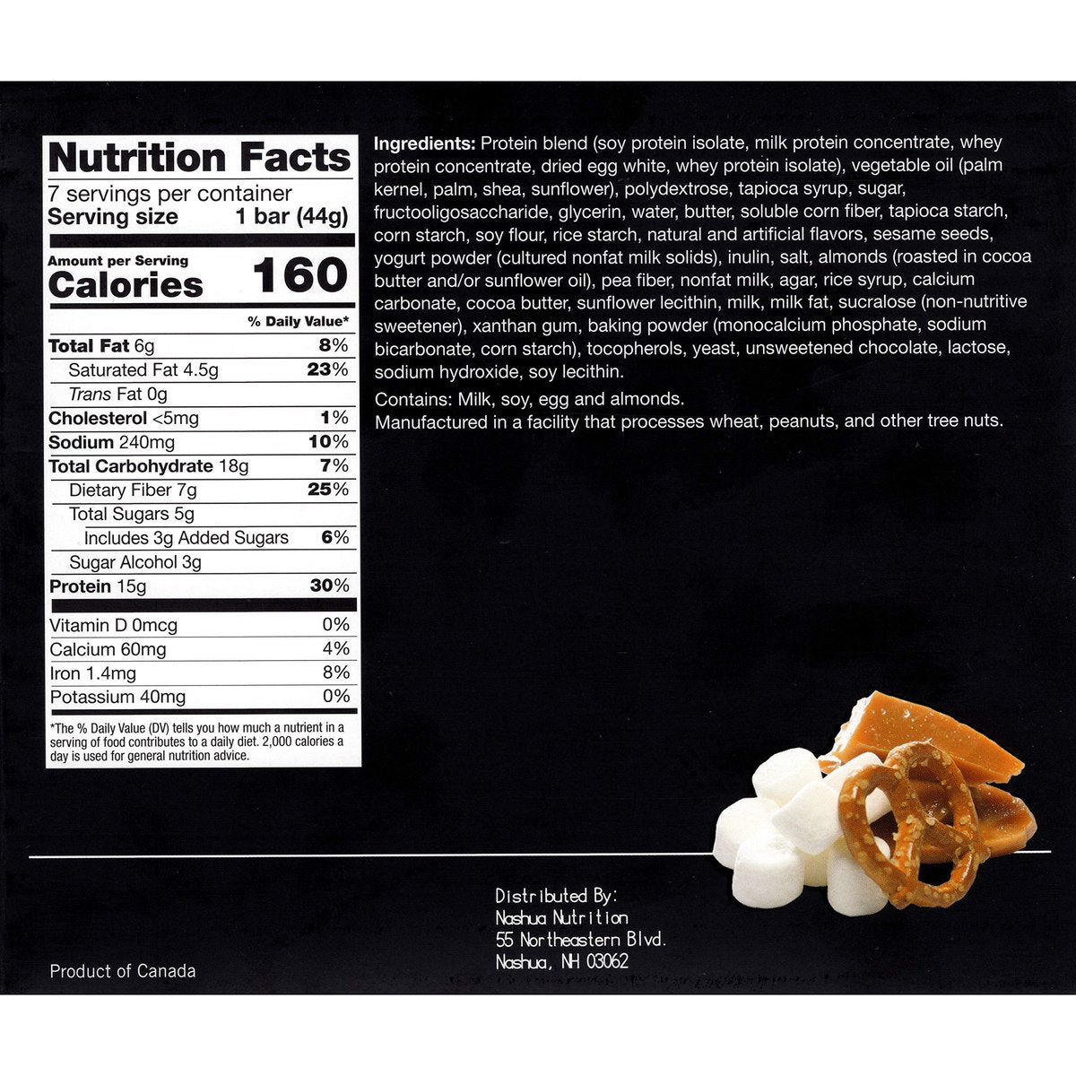 Proti-Thin Proteinriegel Salted Toffee Pretzel – 15g Protein, Low Carb, Keto-freundlich, 7er Pack