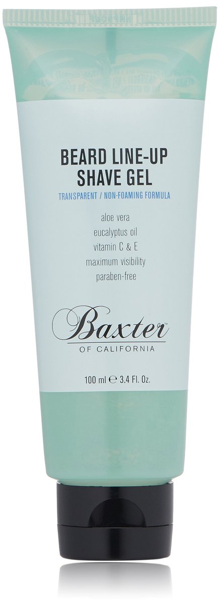 Baxter of California Beard Line-Up Shave Gel für Männer | Nicht schäumend | Parabenfrei | 100 ml
