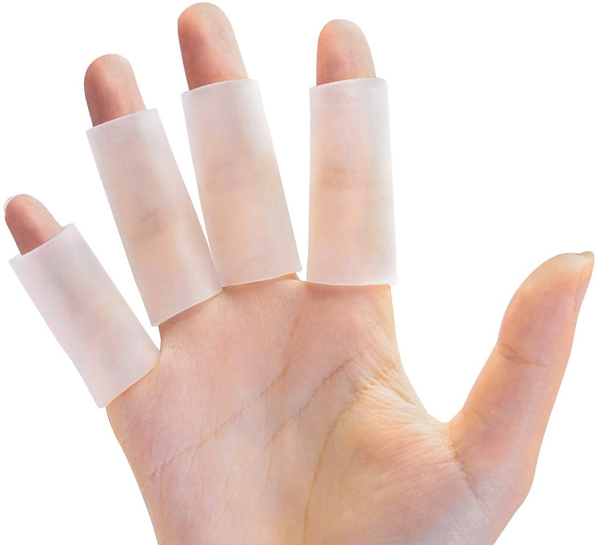 Sumifun Finger Sleeves 8 Stück – Gel Finger Tubes für Arthritis, Triggerfinger, Sport & rissige Finger
