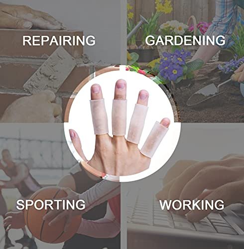Sumifun Finger Sleeves 8 Stück – Gel Finger Tubes für Arthritis, Triggerfinger, Sport & rissige Finger