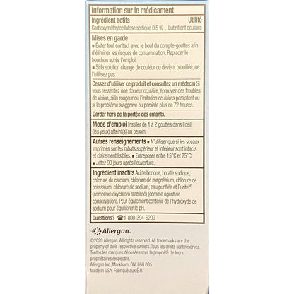 Refresh Tears Befeuchtende Augentropfen 4x15 ml + 1x5 ml – Linderung bei trockenen Augen