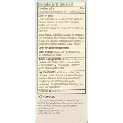 Refresh Tears Befeuchtende Augentropfen 4x15 ml + 1x5 ml – Linderung bei trockenen Augen