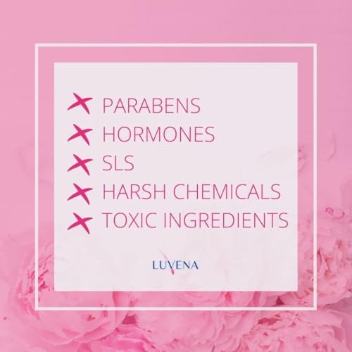 Luvena Vaginaldusche für Frauen – Ultra-sanfte Intimwaschlotion – pH-ausgeglichen mit Milchsäure & natürlichen Enzymen, reduziert Gerüche, parabenfrei – 85 g (2er-Pack)