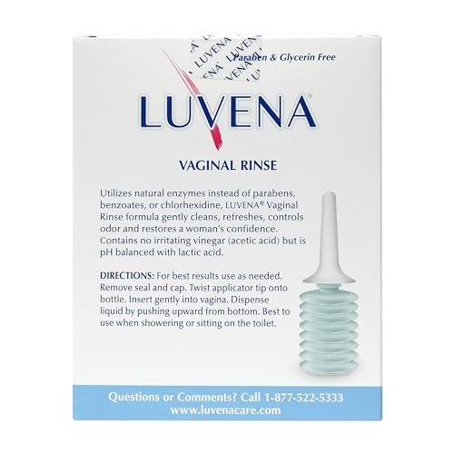 Luvena Vaginaldusche für Frauen – Ultra-sanfte Intimwaschlotion – pH-ausgeglichen mit Milchsäure & natürlichen Enzymen, reduziert Gerüche, parabenfrei – 85 g (2er-Pack)