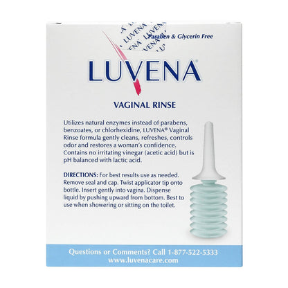 Luvena Vaginaldusche für Frauen – Ultra-sanfte Intimwaschlotion – pH-ausgeglichen mit Milchsäure & natürlichen Enzymen, reduziert Gerüche, parabenfrei – 85 g (2er-Pack)
