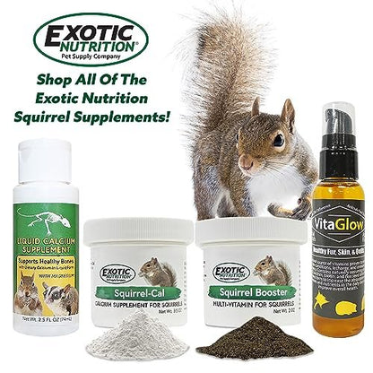 Squirrel-Cal 3,5 oz. – Ultrafeines Pulver-Kalziumpräparat für Eichhörnchen