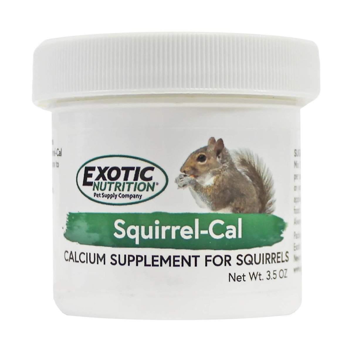 Squirrel-Cal 3,5 oz. – Ultrafeines Pulver-Kalziumpräparat für Eichhörnchen