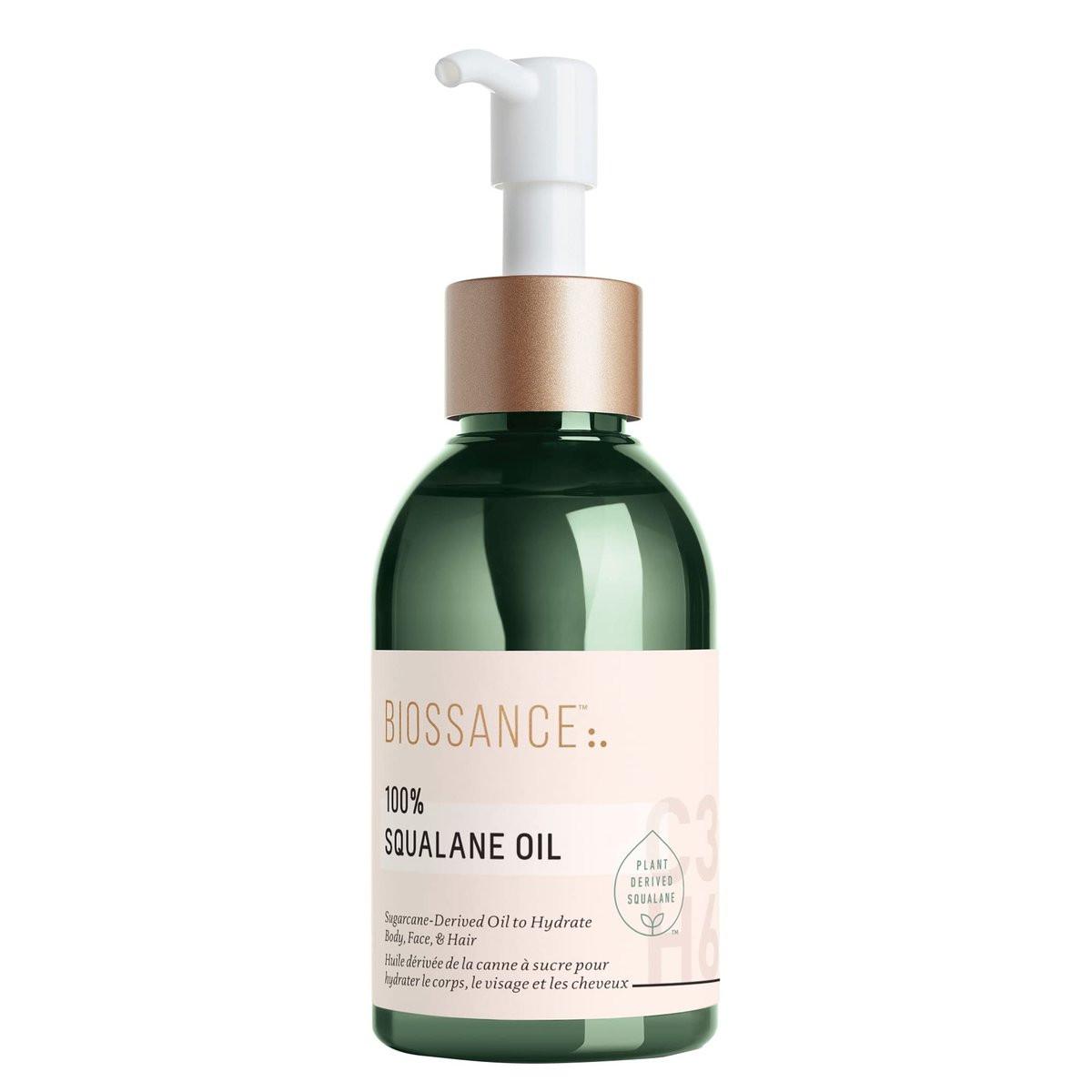 BIOSSANCE 100% Squalan-Öl – Nachhaltiges, veganes Gesichts- & Körperöl, feuchtigkeitsspendend, schnell einziehend, ideal für fettige Haut, Gesicht & Haare, aus Bio-Zuckerrohr, 100 ml