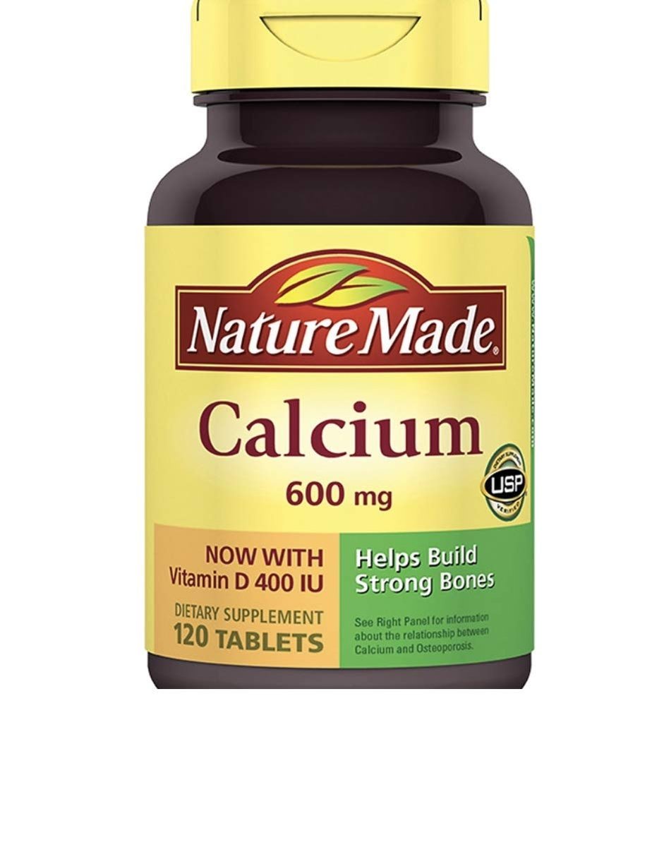 Nature Made Calcium 600 mg mit Vitamin D – 120 Tabletten – Nahrungsergänzungsmittel für starke Knochen