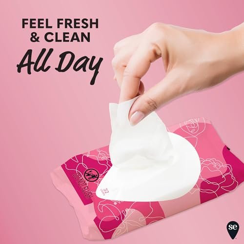 Summer's Eve Sheer Floral Feuchttücher für die Intimhygiene, pH-balancierte Formel hilft bei der Kontrolle von Vaginalgeruch, wiederverschließbare Packung, 32 Tücher, 4er-Pack