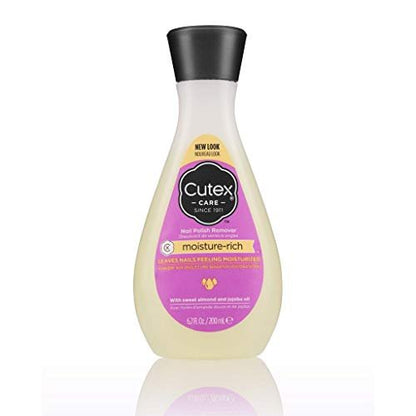 Cutex Moisture-Rich Nagellackentferner mit Süßmandel- und Jojobaöl, 200 ml