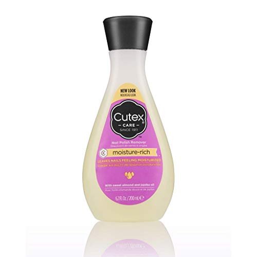 Cutex Moisture-Rich Nagellackentferner mit Süßmandel- und Jojobaöl, 200 ml