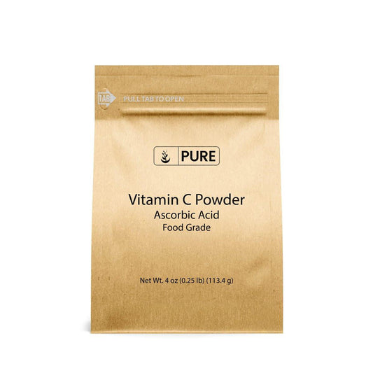 PURE ORIGINAL INGREDIENTS Vitamin C Pulver (4 oz) – Ascorbinsäure, Nicht GVO, Nahrungsergänzungsmittel