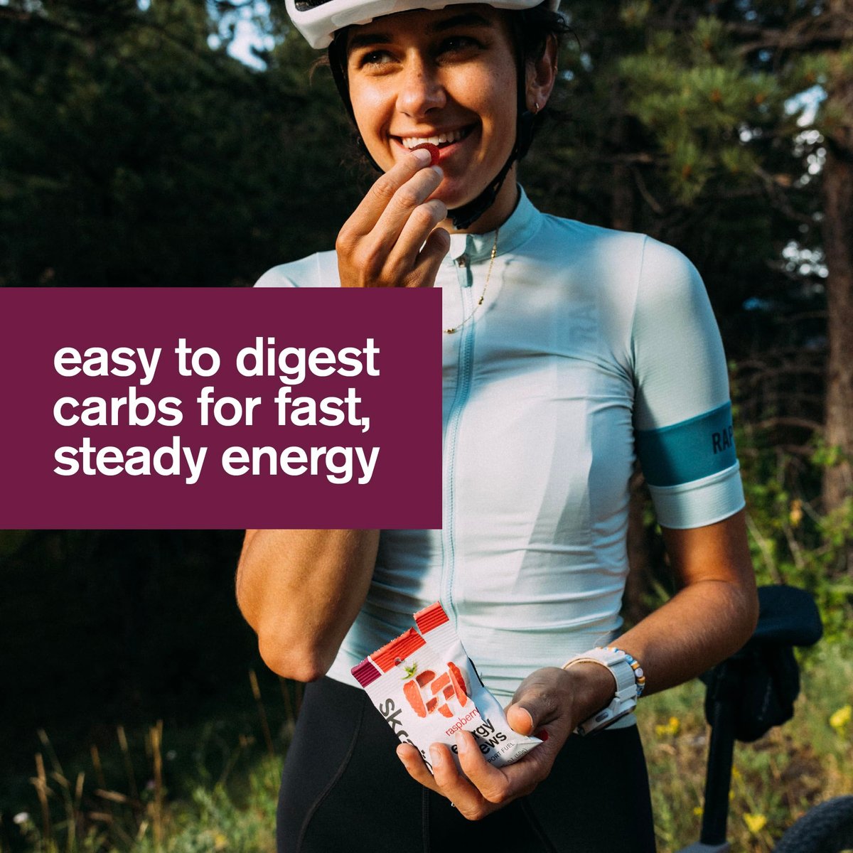 Skratch Labs Energy Chews – Schnelle Kohlenhydrate für Läufer & Radfahrer – Himbeer 10er-Pack – Glutenfrei, Vegan