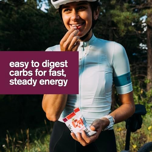 Skratch Labs Energy Chews – Schnelle Kohlenhydrate für Läufer & Radfahrer – Himbeer 10er-Pack – Glutenfrei, Vegan