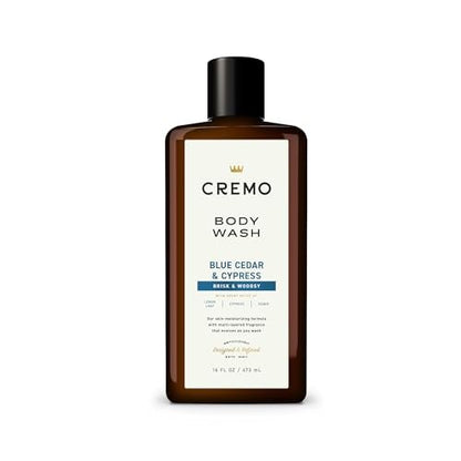 Cremo Duschgel für Männer, reichhaltiger Schaum, Zypresse und Zedernholz, 473 ml