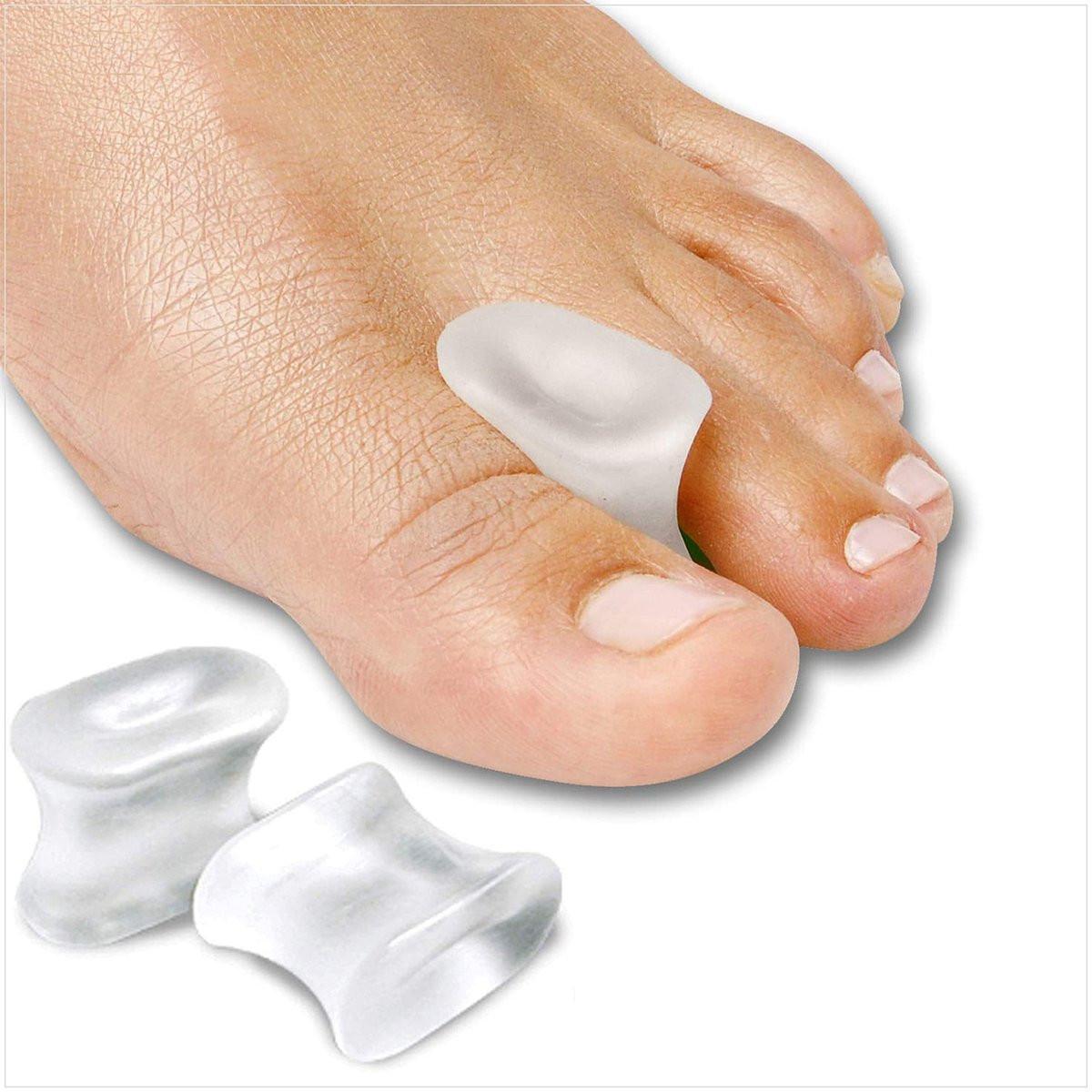 NatraCure Gel Zehenspreizer 12er Pack – Hilft bei Ballenzehen, Hühneraugen, Blasen, Reibung und überlappenden Zehen – Zehenseparatoren für Frauen und Männer zur Korrektur der Zehen