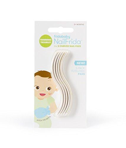 Frida Baby NailFrida – S-förmige Baby-Nagelfeilen, Nagelpflege für Babys, 5 Stück